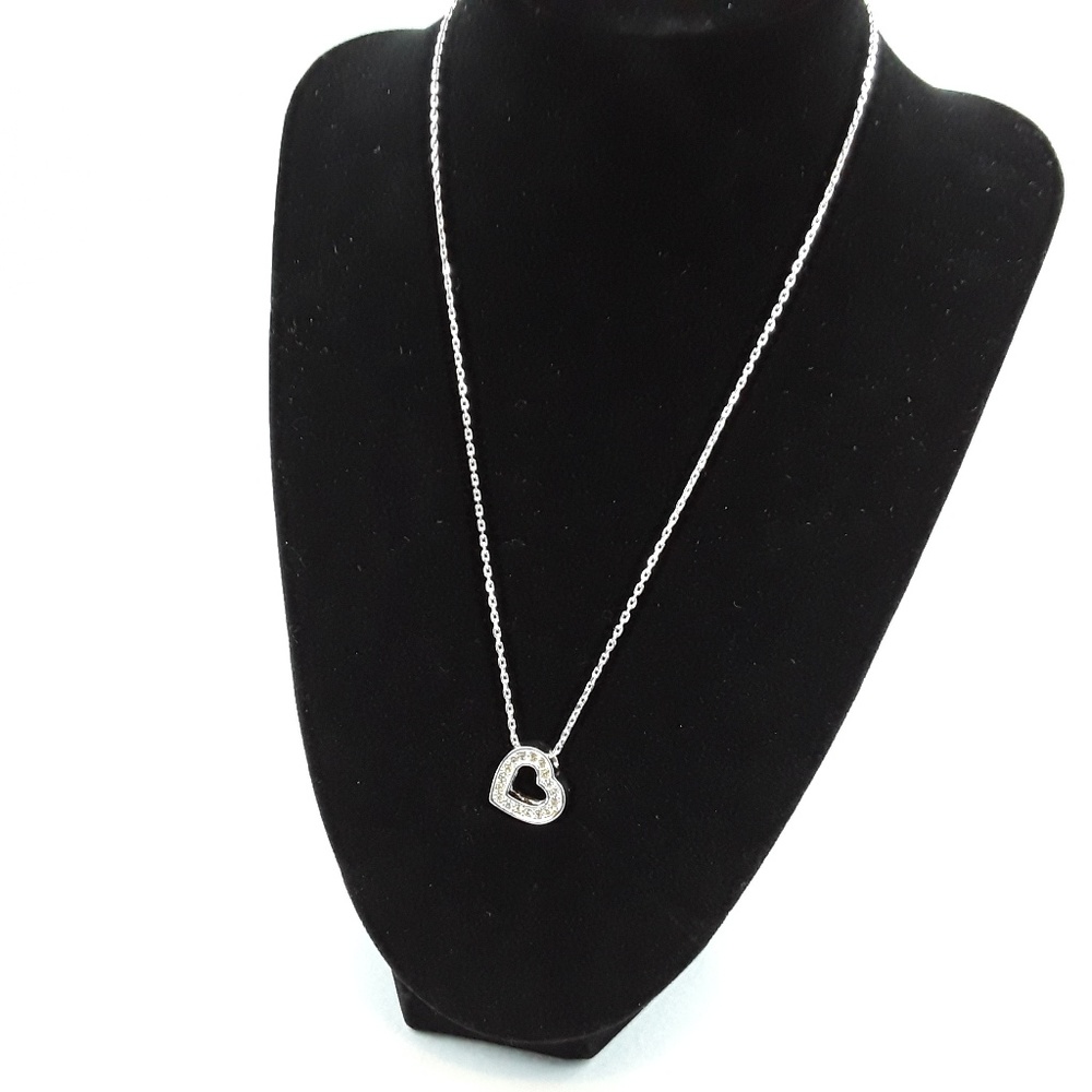 Swarovski Necklace Heart Crystal Pendant Chain